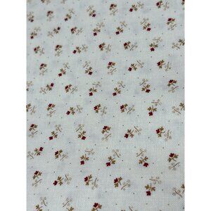 Floral Gatherings by Primitive Gatherings Moda Cotton Fabric Red & Tan Flowers 1